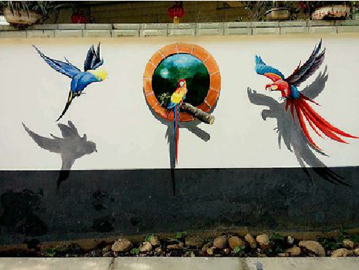 清涧视觉错位-3D墙绘设计