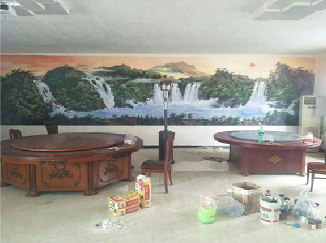 清涧墙绘-写实风景