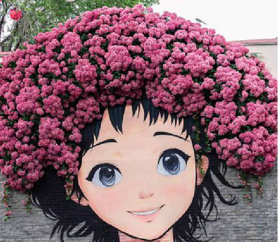 清涧墙体彩绘-网红墙打卡