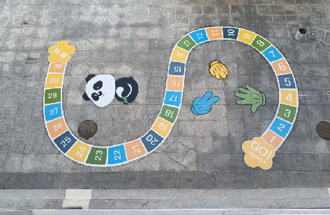 清涧地面游戏彩绘