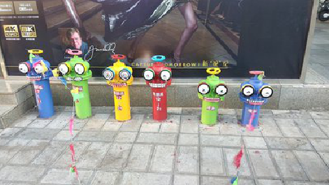 清涧商业区彩绘